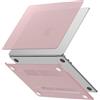 GPXIIZ Cover Compatibile con MacBook Air 13 Pollici M1 Custodia 2020 2019 2018 A2337 A2179 A1932, Case Cover Rigida Protettiva in Plastica Ultra Sottile 13.3, Rosa