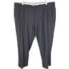 Suitsupply Brescia Pantaloni Da Uomo UK46S Grigio Scuro 100% Lana Con Pieghe