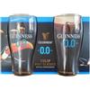 GUINNESS THE 1759 Shamrock Gift Company Guinness 0% bicchiere da pinta - Confezione da 2 in custodia