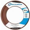 Electraline 13153 Cavo Unipolare FS17, Sezione 1 x 2,5 mm², Marrone, 50M