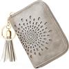 APHISON Porta carte di credito per donne custodia per carte di credito blocco RFID da donna carino cartone animato artistico portamonete piccolo portafoglio per ragazze/bambini 10 slot per carte