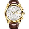 OLEVS Orologio Uomo Scheletro Automatico – Meccanico A Carica Automatica, Quadrante Con Diamanti, Cinturino In Acciaio Inox, Impermeabile, Regalo Di Lusso - 2