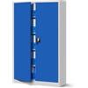 Jan Nowak Armadio da Ufficio C001 II Archivio per Officina in Metallo Verniciato a polvere Chiudibile 185 cm x 115 cm x 40 cm (Grigio-Blu)