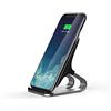 usbepower - Gamma Air Pad Qi - Caricabatterie Wireless da 10 Watt - Compatibile con iPhone X,XS,XR, iPhone 8, Samsung S9, Note 9, S8, S7.