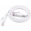 PNI Cavo di rete piatto S/STP CAT7 U7030W, 2 x RJ45, 4 coppie di fili, 32AWG, rame, 10 Gbps, 600 MHz, 3m, bianco