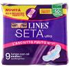 Lines seta ultra assorbenti lungo ali dwct 9 pezzi - LINES - 985649235