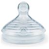 Nuk tettarella natural sense in silicone 0-6 mesi misura media 2 pezzi - NUK - 971951936