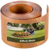 VEVOR Bordatura da Giardino per Aiuola in Metallo Dimensioni 10m x 14 cm, Rotolo Recinzioni per Prato Orto da Giardino Bordatura in Acciaio al Carbonio Aiuole Sentieri Paesaggistica Colore Ruggine