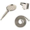 hansgrohe Raindance Select S Adjustable 5-inch Handheld Shower Head Set Modern 3 Spray PowderRain, Full and Massage Easy Install with Hose in Brushed Nickel, 2.5 GPM, 04913820
