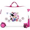 Disney Joumma Minnie Flowers Valigia per Bambini Bianco 50x38x20 cm Rigido 2.05 kgs Chiusura a Combinazione Laterale ABS 2.05 kgs 34L Bagaglio a Mano