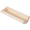 BENECREAT Culla per Punzonatura In Legno Bianco Antico con Guida per Perforazione, Strumento di Rilegatura di Libri Da 246x67x65mm Utilizzato per Realizzare Kit di Campioni, Foro: 3.5mm