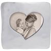 MARIPOSA - Cornice a forma di cuore aperto, 19,7 x 19,7 cm, colore: Argento