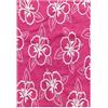 3dRose Hawaiian Hibiscus Flower Print-Pink And White Asciugamano con Stampa Floreale Hawaiana di Ibisco, Rosa e, Microfibra Cotone Poliestere, Bianco, 15 x 22-inch