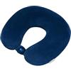 Samsonite TA Revolution - Cuscino da viaggio in memory foam, ergonomico e confortevole, cuscino da viaggio per aereo, auto e viaggi, Blu (Midnight Blue)