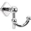 Franklin Brass Gainesville GNV35-PC - Ganci per asciugamani da bagno, cromati lucidi, doppi ganci a J, montaggio a parete, per accappatoi e asciugamani, portasciugamani da cucina, accessori da bagno
