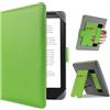 HoYiXi Custodia Universale for 6.8'' / 7" Kindle Paperwhite 2024-2012 Compatibile Kobo Clara HD/Kobo Clara 2E /PocketBook/Tolino/Sony eReader Cover Case Bracket standing function,verde
