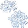 PATIKIL Cucina Lavello Rack Piedi, 1Set/20pz Plastica Lavello Protezione Piedi con 20pz 5mm ID x 10mm OD Paraurti Copertura per Lavello Rastrelliera Griglia, Trasparente