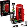 LEGO Ideas - Cabina telefonica rossa Londra per adulti, supporto per cabina telefonica londinese e supporto per cellulare da costruire e visualizzare, idea regalo creativa per viaggiatori, souvenir di