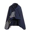 CSARPECT Poncho Pile Donna, Flanella Mantello Scialle Indossabile Caldo Invernale con Bottoni Wrap Cape, Coprispalle Coperta Plaid Sciarpa (IT, Testo, Taglia unica, Regular, Regular, 80*130cm, Blau)