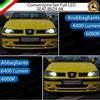 ELM CONVERSIONE FARI FULL LED H7 + H1 SEAT IBIZA 6K 6000K LED CANBUS NO AVARIA LUCI