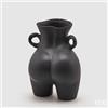 EDG Enzo De Gasperi Vaso Chakra Booty H 27 Cm 20 x 16,5 Cm Ceramica Nero