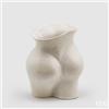 EDG Enzo De Gasperi Vaso Chakra Booty H 26 Cm 22 x 16 Cm Ceramica Bianco