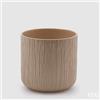 EDG Enzo De Gasperi Vaso Gen Sabbia Ceramica Rilievo 20 cm