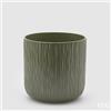 EDG Enzo De Gasperi Vaso Gen Salvia Ceramica Rilievo 20 cm