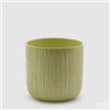 EDG Enzo De Gasperi Vaso Gen Aqua Ceramica Rilievo 18 cm