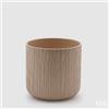 EDG Enzo De Gasperi Vaso Gen Sabbia Ceramica Rilievo 18 cm