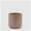 EDG Enzo De Gasperi Vaso Gen Sabbia Ceramica Rilievo 15 cm