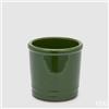 EDG Enzo De Gasperi Vaso Glaze Cilindro Verde Ceramica 18 cm