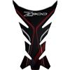 Motorcycle PARASERBATOIO RESINATO ADESIVO EFFETTO 3D, COMPATIBILE con KAWASAKI Z900 (ROSSO)