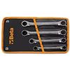 Beta 195K 17X19 - Chiavi poligonali doppie diritte a cricchetto cromate