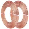 BENECREAT 10m Filo Piatto in Alluminio Filo per Gioielli Largo 3mm Accessori Artigianali in Metallo 5m / Rotolo - Rame