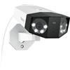 16MP Poe Telecamera Esterno, Doppio Obiettivo per Vista Panoramica a 180°, Rilev