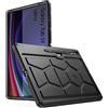 Poetic TurtleSkin - Custodia progettata per Samsung Galaxy Tab S9 Ultra (versione 2023) da 14,6 pollici, con portapenna, resistente, antiurto, in silicone, adatta ai bambini, nero