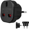 Maclean MCE72 Adattatore da Viaggio da UK a EU Presa Corrente 240 V 10-16A Protezione Bambini