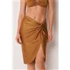 Calzedonia Pareo Gonna Shiny Satin Marrone