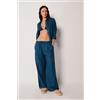 Calzedonia Pantaloni A Palazzo Lino E Viscosa Blu