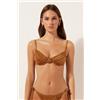 Calzedonia Balconcino Costume Shiny Satin Marrone