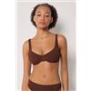 Calzedonia Balconcino Costume Crinkle Waves Marrone