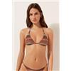 Calzedonia Triangolo Costume Golden Chevron Marrone