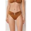 Calzedonia Slip Alto Costume Shiny Satin Marrone