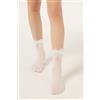 Calzedonia Calzini Velati Eleganti Bambina Bianco