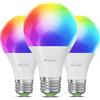 Nanoleaf Matter Essentials 3 Lampadine LED E27 RGBW Smart e Dimmerabile - Luci Led 16M Colori, Matter over Thread, Bluetooth, Funziona con Google Home Apple, Sincronia Musica e Monitor, Casa e Gaming