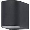 OSRAM Lampada da Parete ENDURA CLASSIC Tube Down, forma tubolare minimalista, Versione GU10, IP54, nylon in fibra di carbonio Antracite