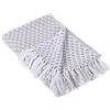 DII 100% Cotone copriletto con Motivo a Spina di Pesce per Interni/Esterni da Campeggio, per BBQ, spiagge, Everyday Coperta Diamante Mini Gray