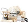 Le Toy Van Set parrucchiere e barbiere, Giocattolo per ruolo 10pz, 3+ anni, Bianco, Legno FSC