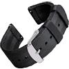 Archer Watch Straps - Cinturini a Sgancio Rapido in Nylon con Trama Ispirata alle Cinture di Sicurezza (Nero, 18mm)
